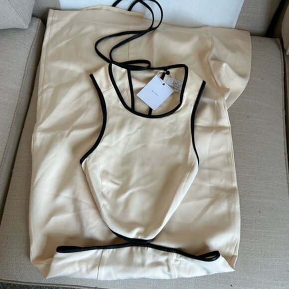 NWT Revolve L'Academie x Marianna Dionria Midi Dress Small Cream - Picture 3 of 6